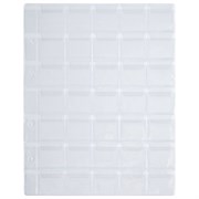 Листы-вкладыши для альбома "OPTIMA" на 35 монет d до 32 мм, КОМПЛЕКТ 10 шт., 200х250 мм, ПВХ, STAFF, 238085