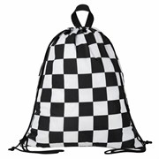 Мешок для обуви BRAUBERG большой удобный с ручкой, 51х41 см, "Black and White", 271595