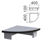 Подставка под монитор "Монолит", 400х400х100 мм, цвет серый, ПМ03.11