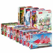 Пазл картонный 500 элементов АССОРТИ, 470х330мм, РК