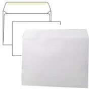 Конверты С4 (229х324 мм), клей, 90 г/м2, КОМПЛЕКТ 250 шт., внутренняя запечатка, 71205, 53855