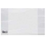 Обложка ПП со штрихкодом для тетрадей и дневников, ПЛОТНАЯ, 100 мкм, 210х350 мм, прозрачная, ЮНЛАНДИЯ, 229340