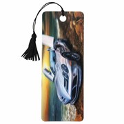 Закладка для книг с линейкой 3D-ОБЪЕМНАЯ BRAUBERG, "Мерседес", с декоративным шнурком, 125768