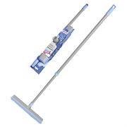 Швабра-сгон КОМПЛЕКТ щётка 32 см с резиновой щетиной 5,5 см + черенок 80-140 см, BACTERIA STOP, YORK, 51301