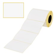 Этикетки термотрансферные, ПОЛУГЛЯНЕЦ, 100х72 мм, 500 этикеток в ролике, 115611