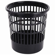Корзина для бумаг STAFF "Basic" сетчатая, 9,5 л, черная, 237915