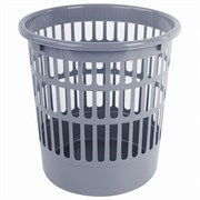 Корзина для бумаг STAFF "Basic" сетчатая, 9,5 л, серая, 237916