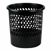 Корзина для бумаг STAFF "Basic" сетчатая, 10 л, черная, 237917