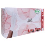 Перчатки латексные смотровые SFM Grip-Surface/ L 254 SC, Германия, 50 пар (100 штук), размер 6-7, S (малый)