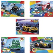 Альбом для рисования, А4, 20 листов, скоба, обложка офсет, HATBER ECO, 205х290 мм, "Для мальчиков", 042583, 20А4C