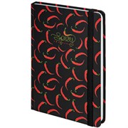 Ежедневник недатированный с резинкой А5 (145х203 мм), BRAUBERG, твердый, 128 л., "Pattern", 114560