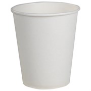 Стакан одноразовый бумажный 165/195 мл, D 70 мм, КОМПЛЕКТ 100 шт., однослойный, белый, холодное/горячее, Ve, ФОРМАЦИЯ, HB70-195-0000