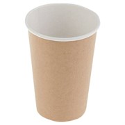 Стакан одноразовый бумажный 300/425 мл, D 90 мм, КОМПЛЕКТ 50 шт., однослойный, Craft 2.0, холодное/горячее, СКАНДИПАКК, -2202, 77111200-2202