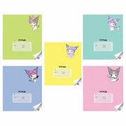 Тетрадь 12 л. CENTRUM линия, обложка картон, "Kuromi" (микс в спайке), 74788