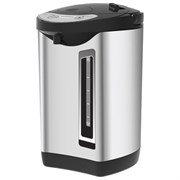 Термопот SONNEN TP-60, 6 л, 900 Вт, 1 температурный режим, 3 режима подачи воды, сталь, черный/серебро, 456713