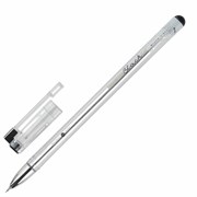 Ручка гелевая BRUNO VISCONTI "FineWrite", черная, стержень серебро, 0,4 мм, линия письма 0,3 мм, 20-0392/02