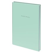 Блокнот БОЛЬШОЙ ФОРМАТ 200х290 мм, А4, 80 л., твердый, клетка, BRAUBERG "Minimal", мятный, 116435