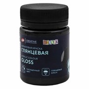 Краска акриловая глянцевая "Декола", банка 50 мл, черная, Невская Палитра, 2928810