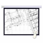 Экран Cactus Motoscreen CS-PSM-180x180, 180x180 см, 1:1, настенно-потолочный моторизованный, белый