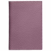 Обложка для паспорта натуральная кожа флоттер, кожаный уголок, лавандовая, BRAUBERG, 238864