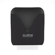 Диспенсер для полотенец в рулонах с автоотрезом листа EXTRA LAIMA PROFESSIONAL, (система H1), черный, ABS-пластик, 609476, 303053