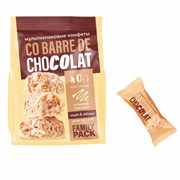 Конфеты мультизлаковые CO BARRE DE CHOCOLAT с белой глазурью, 135 г, УТ-00032332
