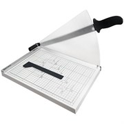 Резак сабельный BRAUBERG KATANA TSM-412, А4, на 12 л., длина реза 340 мм, металлическое основание, защитный экран, 532985