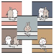 Тетрадь А5 48 л. ПЗБМ, скоба, клетка, матовая ламинация, брайль, "Веселее вместе" (микс в спайке), 23317