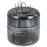 Скрепочница магнитная STAFF "Basic", прозрачный корпус, 270556, 59