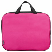 Папка на молнии с ручками STAFF EVERYDAY А4, 1 отделение, полиэстер, 80 мм, розовая, 270743