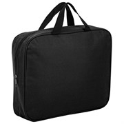 Папка на молнии с ручками STAFF EVERYDAY А4, 1 отделение, полиэстер, 80 мм, черная, 270918