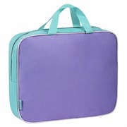 Папка на молнии с ручками STAFF EVERYDAY А4, 1 отделение, полиэстер, 80 мм, лавандовая, 271487