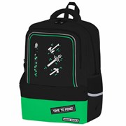 Рюкзак BRAUBERG STAR, 1 отделение, 5 карманов, "Digital tools", черный, 40x29x13 см, 273133