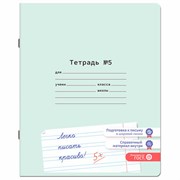 Тетрадь ПРОПИСЬ № 5 12 л. узкая линия, со справочным материалом, обложка картон, ЮНЛАНДИЯ, 404850