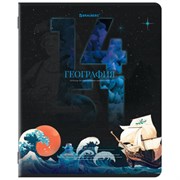 Тетрадь предметная ДАТЫ 48 л., TWIN-лак, ГЕОГРАФИЯ, клетка, подсказ, BRAUBERG, 405126