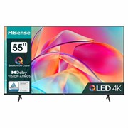 Телевизор HISENSE 55E7KQ, 55" (139 см), 3840x2160, 4K, 16:9, Vidaa, Wi-Fi, черный