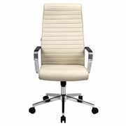 Кресло BRABIX PREMIUM "Solo EX-730", алюминий, хром, экокожа, бежевое, 532937