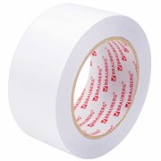 Клейкая двухсторонняя лента 50 мм х 25 м, ПОЛИПРОПИЛЕНОВАЯ ОСНОВА, 90 мкм, BRAUBERG, 600480