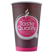 Стакан одноразовый бумажный 400/530 мл, D 90 мм, КОМПЛЕКТ 50 шт., однослойный, холодное/горячее, Taste Quality, ФОРМАЦИЯ, HB90-530-0399