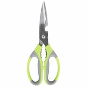 Ножницы кухонные DASWERK (ДАСВЕРК), 210 мм, с орехоколом, открывашкой, зазубренным лезвием, 608903