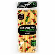 Шпажки-шампуры для шашлыка бамбуковые 15 см, 100 штук, КП, 137599