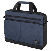 Сумка портфель HEIKKI FORWARD (ХЕЙКИ) с отделением для ноутбука 15,6", темно-синяя, 29х40х9 см, 272612