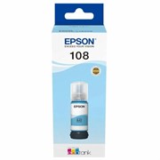 Чернила EPSON 108 (C13T09C54A) для СНПЧ EPSON L8050 /L8100 /L18050, светло-голубые, ОРИГИНАЛЬНЫЕ