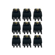 Крабы для волос НАБОР 9 шт., 1,5 см, глянцевый, АССОРТИ, MONTE VITA (МОНТЕ ВИТА), 457025