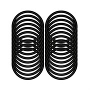 Резинки для волос НАБОР 20 шт., 0,45х14 см, чёрный, MONTE VITA (МОНТЕ ВИТА), 457039