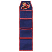 Кармашки-органайзер в шкафчик для детского сада BRAUBERG KIDS, крепление на липучке, наклейки-подсказки, 24х88 см, "Tiger", 273285