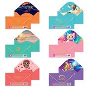 Конверт для денег "Soft Style" 166х82 мм, софт-тач, фольга, ЗОЛОТАЯ СКАЗКА, 6 дизайнов, 116362