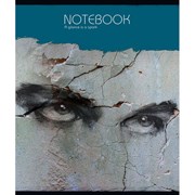 Тетрадь А5 48 л., ПЗБМ скоба, клетка, Soft Touch, "Каменный взгляд" (микс в спайке), 23225