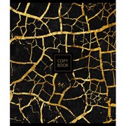 Тетрадь А5 96 л., ПЗБМ гребень, клетка, матовая ламинация, фольга, брайль, "Золотая осень" (микс в спайке), 23331