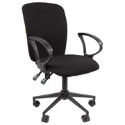 Кресло офисное Chairman CH 9801, пятилучие металл, ткань, черное, 7150934